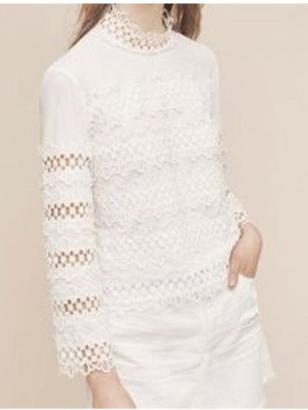 Anthropologie Harlyn Eyelet Blouse